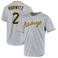 Ndoa P.Pirates #2 Spencer Horwitz Player Gray Road Home Game Stitched Jerseys