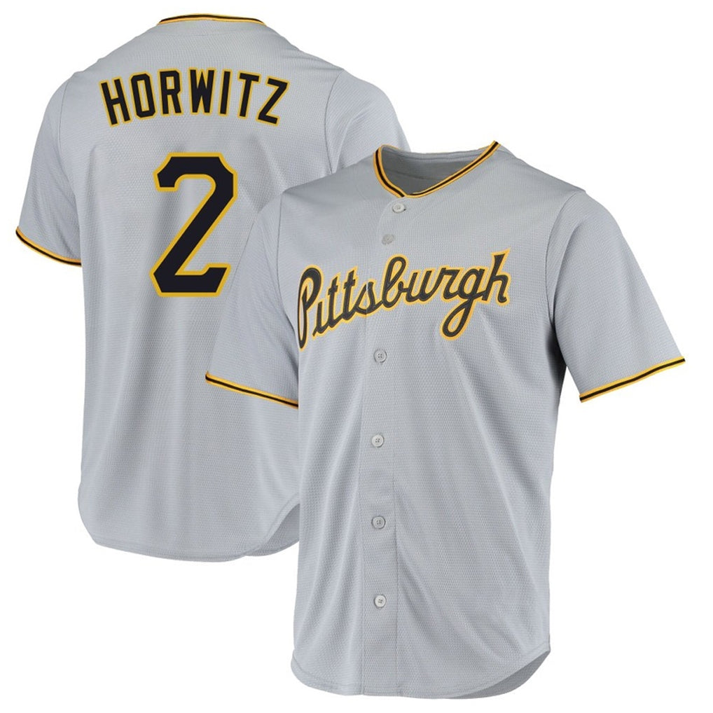 Ndoa P.Pirates #2 Spencer Horwitz Player Gray Road Home Game Stitched Jerseys