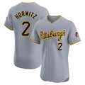 Ndoa P.Pirates #2 Spencer Horwitz Player Gray Road Home Limited Elite Stitched Jerseys