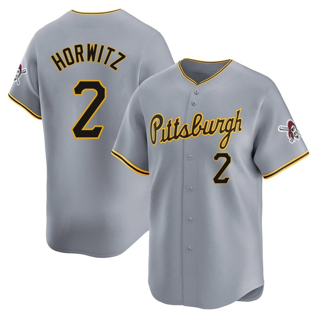 Ndoa P.Pirates #2 Spencer Horwitz Player Gray Road Home Limited Stitched Jerseys