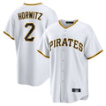 Ndoa P.Pirates #2 Spencer Horwitz Player White Home Game Stitched Jerseys