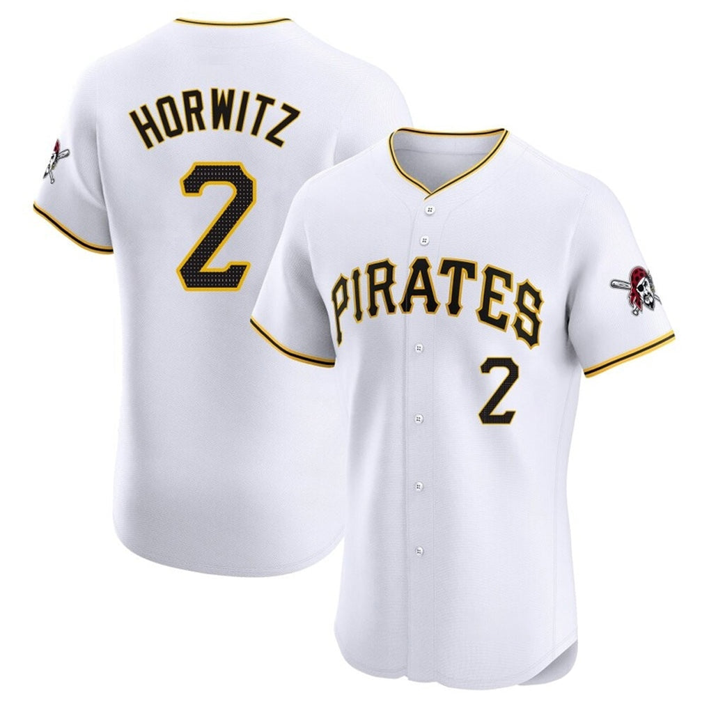 Ndoa P.Pirates #2 Spencer Horwitz Player White Home Limited Elite Stitched Jerseys