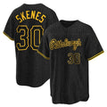 Ndoa P.Pirates #30 Paul Skenes Player Black Snake Skin City Home Game Stitched Jerseys