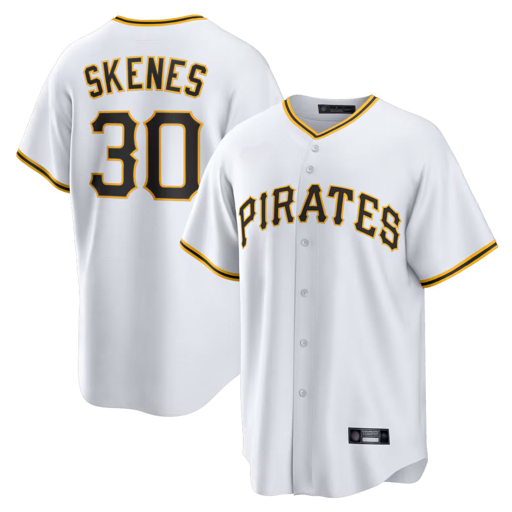 Ndoa P.Pirates #30 Paul Skenes Player White Home Game Stitched Jerseys