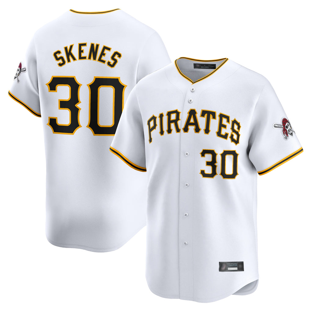 Ndoa P.Pirates #30 Paul Skenes Player White Home Limited Stitched Jerseys