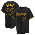 Ndoa P.Pirates #32 Henry Davis Player Black Snake Skin City Home Limited Stitched Jerseys