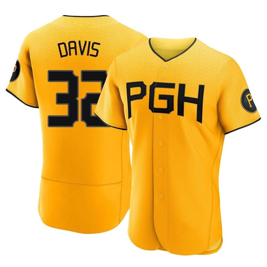 Ndoa P.Pirates #32 Henry Davis Player Gold City Connect Home Limited Elite Stitched Jerseys
