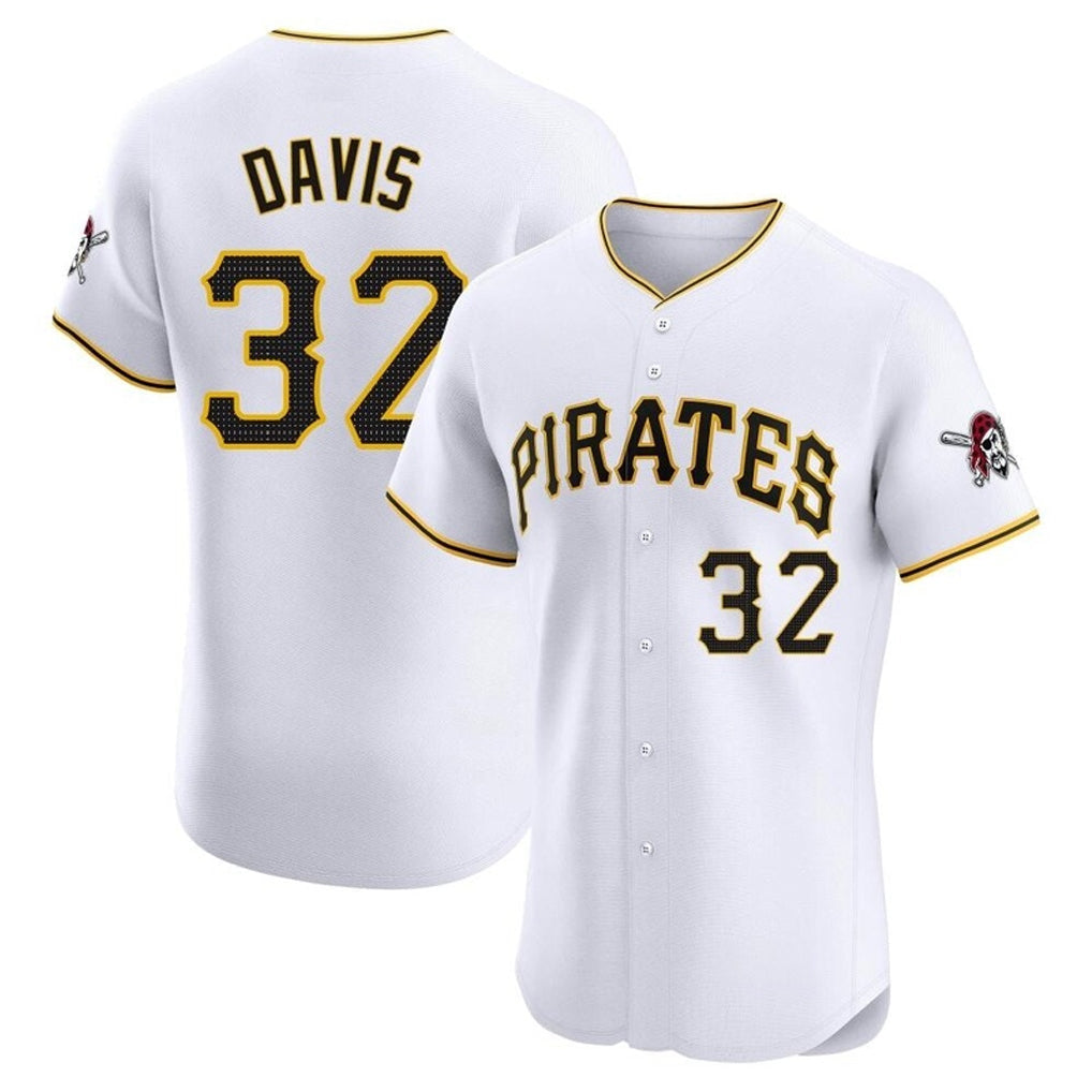 Ndoa P.Pirates #32 Henry Davis Player White Home Limited Elite Stitched Jerseys