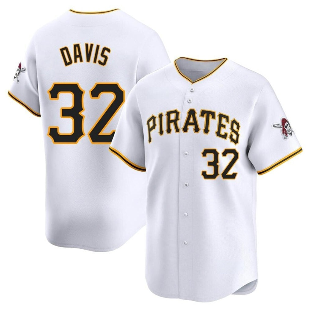 Ndoa P.Pirates #32 Henry Davis Player White Home Limited Stitched Jerseys