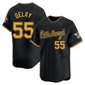 Ndoa P.Pirates #55 Jason Delay Player Black Alt Home Limited Stitched Jerseys