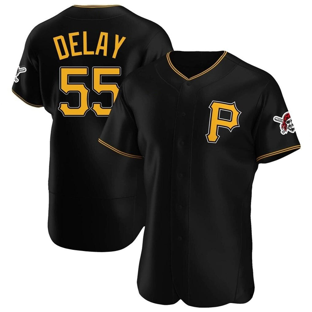 Ndoa P.Pirates #55 Jason Delay Player Black Alternate 2025 Home Limited Elite Stitched Jerseys