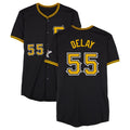 Ndoa P.Pirates #55 Jason Delay Player Black Alternate Limited Game Stitched Jerseys