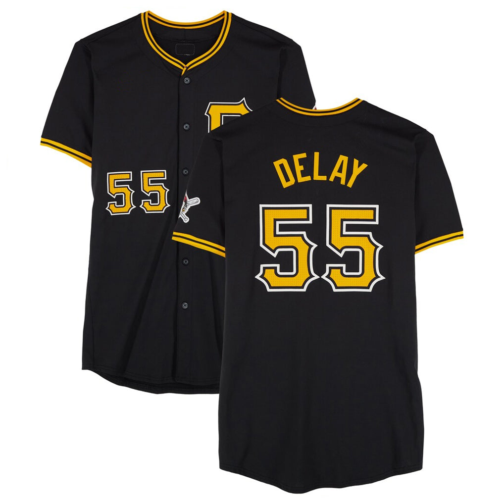 Ndoa P.Pirates #55 Jason Delay Player Black Alternate Limited Game Stitched Jerseys