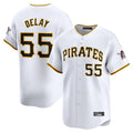 Ndoa P.Pirates #55 Jason Delay Player White Home Limited Stitched Jerseys