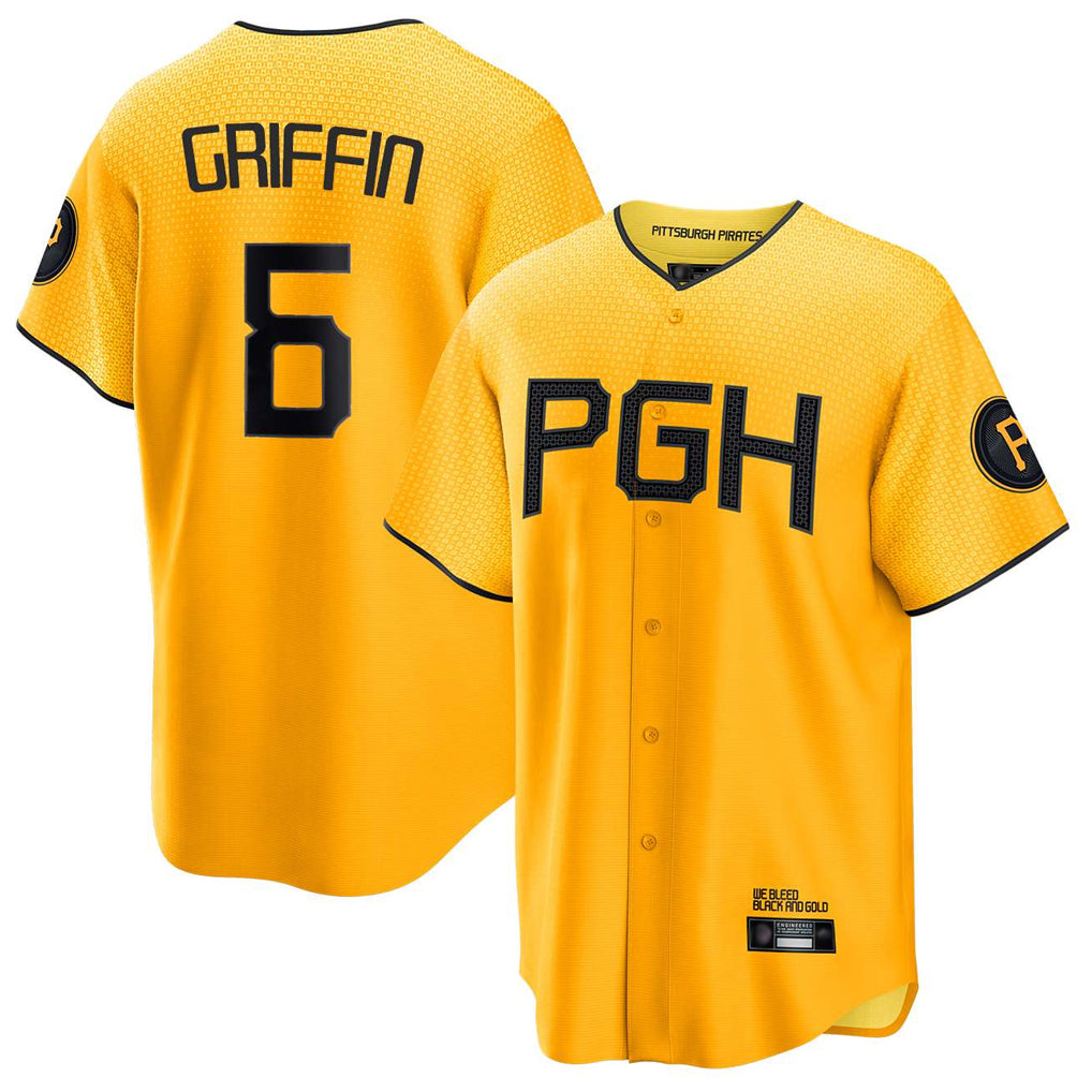 Ndoa P.Pirates #6 Konnor Griffin Player Gold City Connect Home Game Stitched Jerseys
