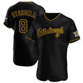 Ndoa P.Pirates #8 Willie Stargell Player Black Home Limited Elite Stitched Jerseys