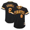 Ndoa P.Pirates #8 Willie Stargell Player Black Mitchell & Ness Black Cooperstown Collection Mesh Batting Limited Stitched Jerseys