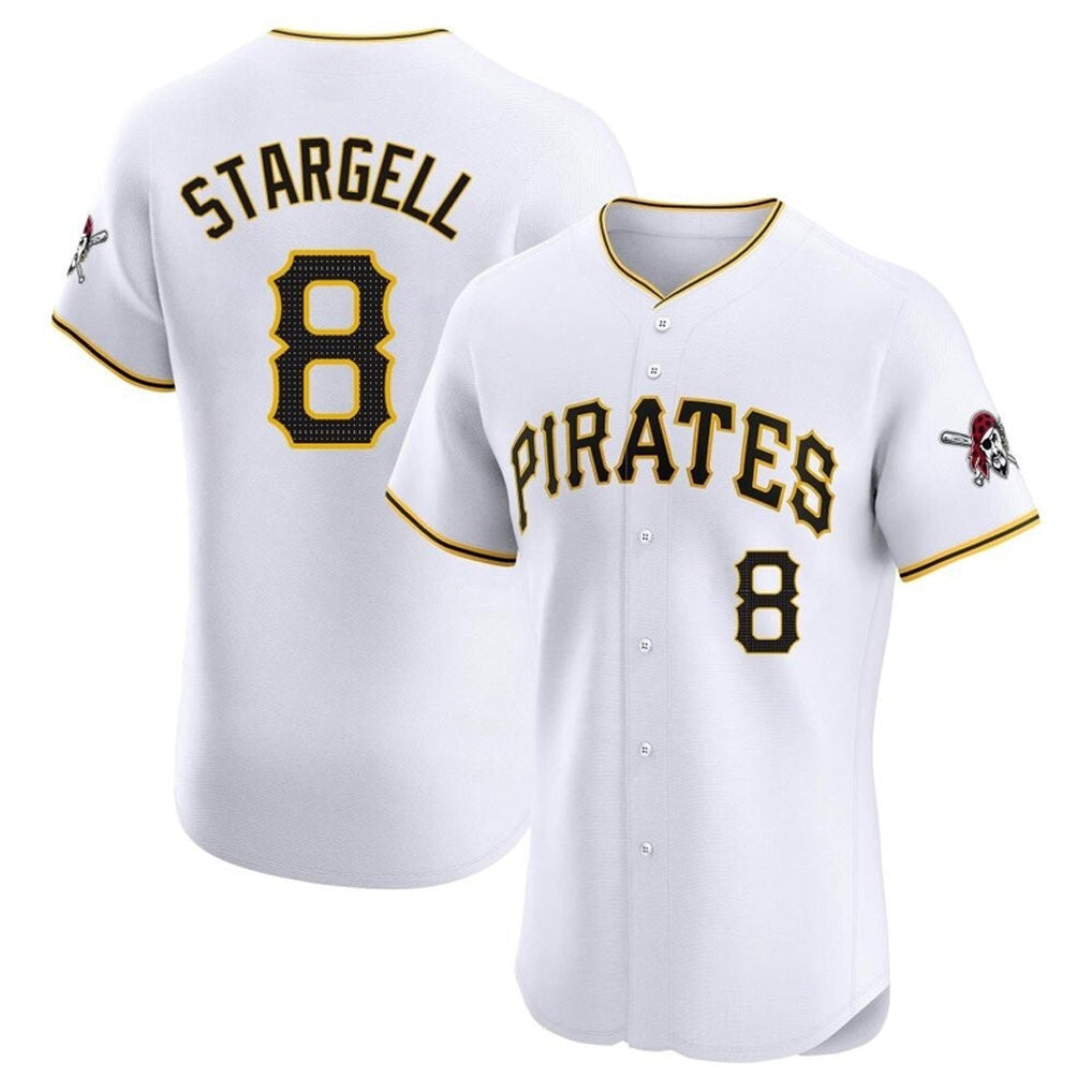 Ndoa P.Pirates #8 Willie Stargell Player White Home Limited Elite Stitched Jerseys