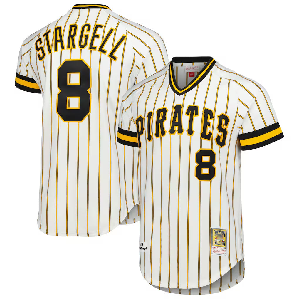 Ndoa P.Pirates #8 Willie Stargell Player White Mitchell & Ness Cooperstown Collection 1979 Limited Stitched Jerseys