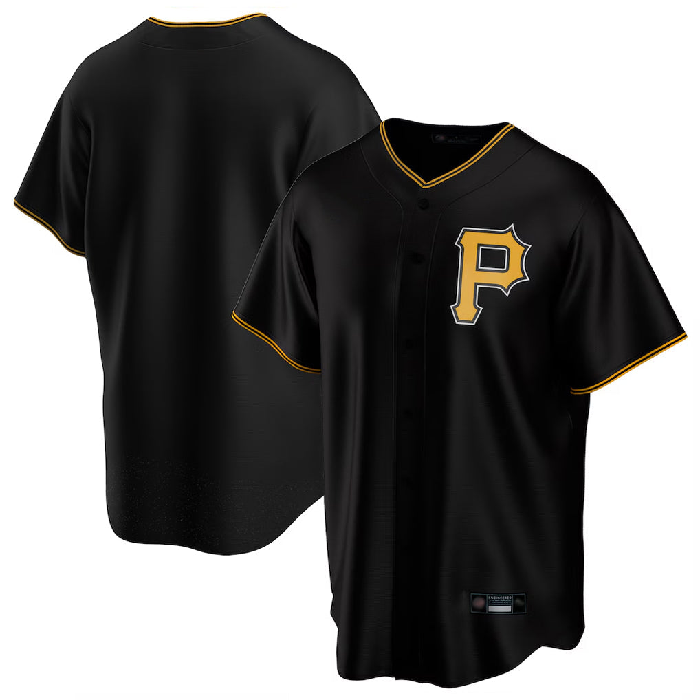 Ndoa P.Pirates Blank Player Black Alternate 2025 Home Game Stitched Jerseys
