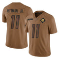 Ndoa P.Steelers #11 Michael Pittman Jr. Player Brown Limited Salute To Service Home Game Stitched Jerseys