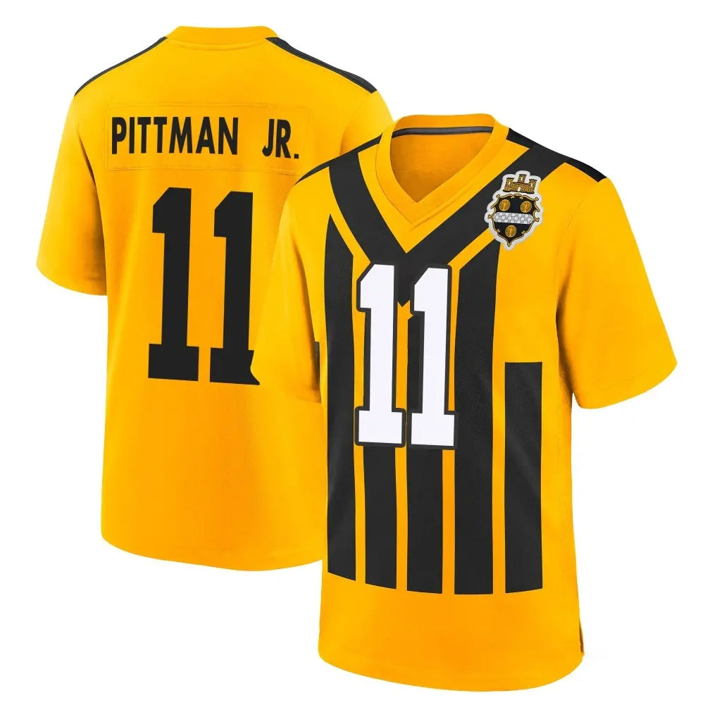 Ndoa P.Steelers #11 Michael Pittman Jr. Player Gold Limited 1933 Throwback Home Game Stitched Jerseys