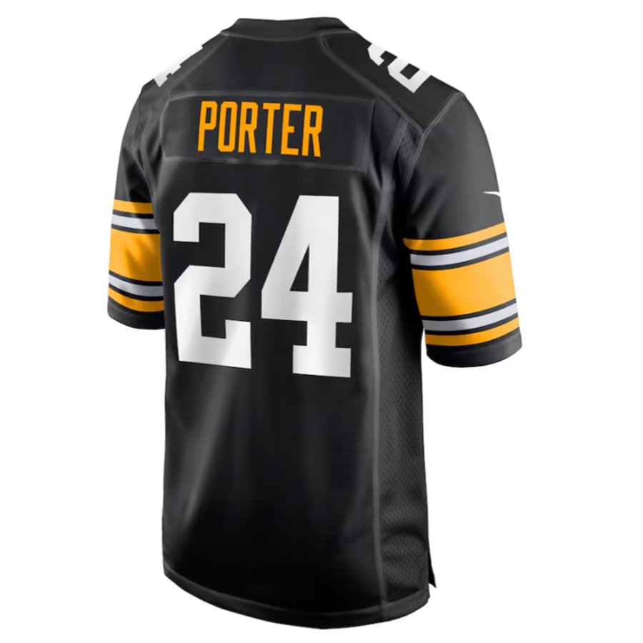 Ndoa P.Steelers #24 Joey Porter Jr. Black Alternate Game American Stitched Jersey