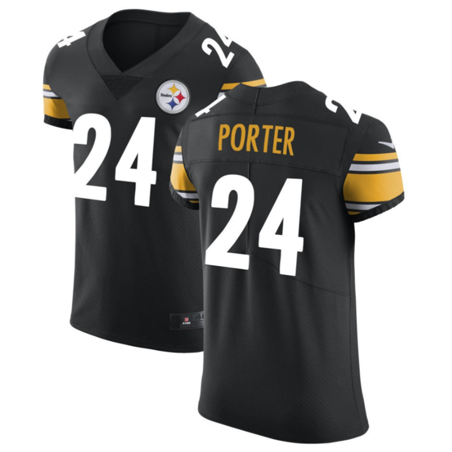 Ndoa P.Steelers #24 Joey Porter Jr. Black Vapor Untouchable Elite American Stitched Jerseys