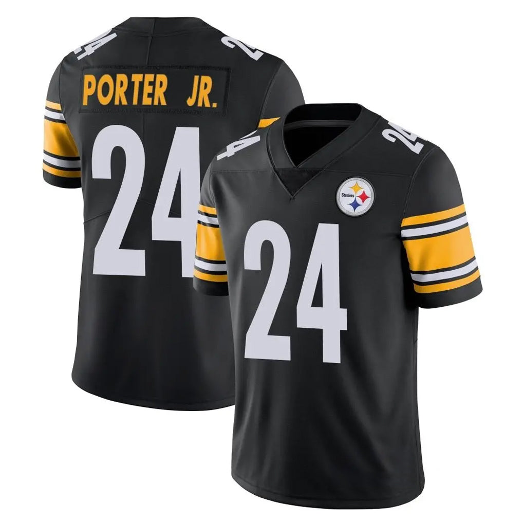 Ndoa P.Steelers #24 Joey Porter Jr. Player Black Limited Vapor Untouchable Home Game Stitched Jerseys