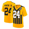Ndoa P.Steelers #24 Joey Porter Jr. Player Gold Limited 1933 Throwback Home Game Stitched Jerseys