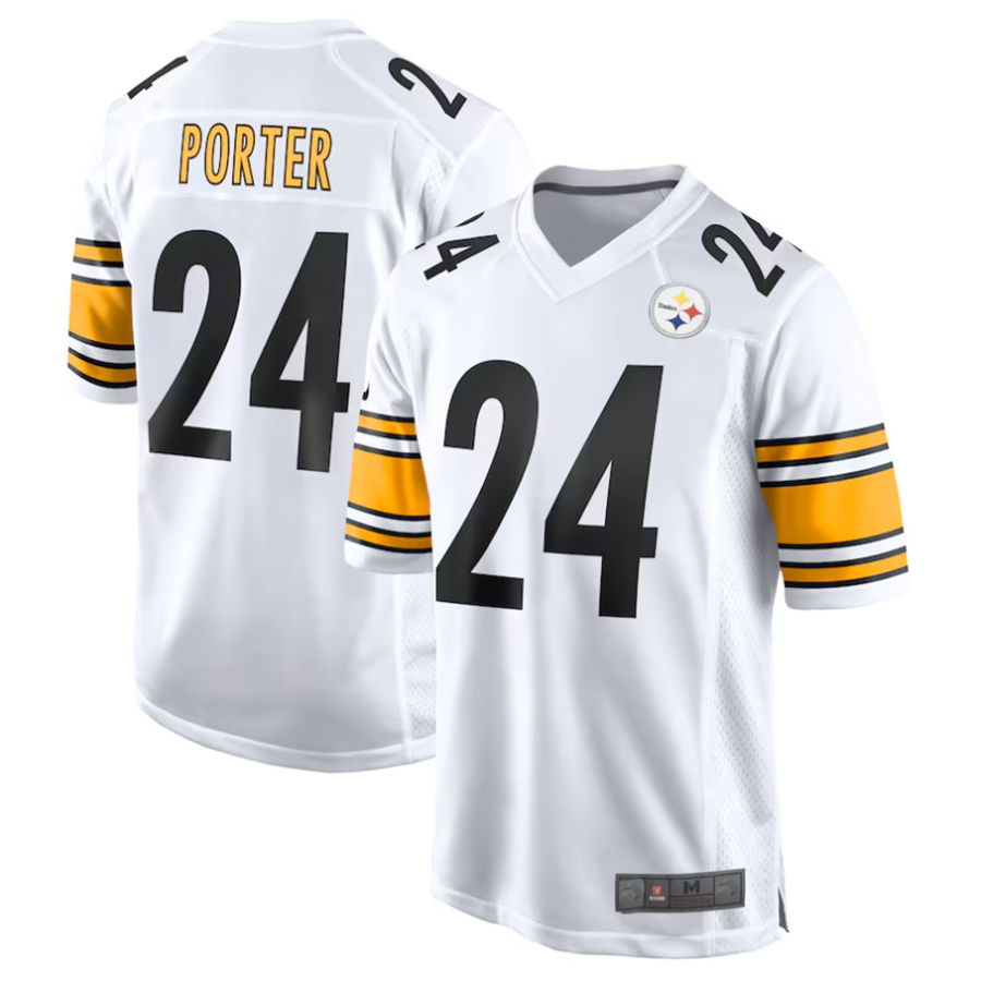 Ndoa P.Steelers #24 Joey Porter Jr. Player White Game Stitched Jerseys