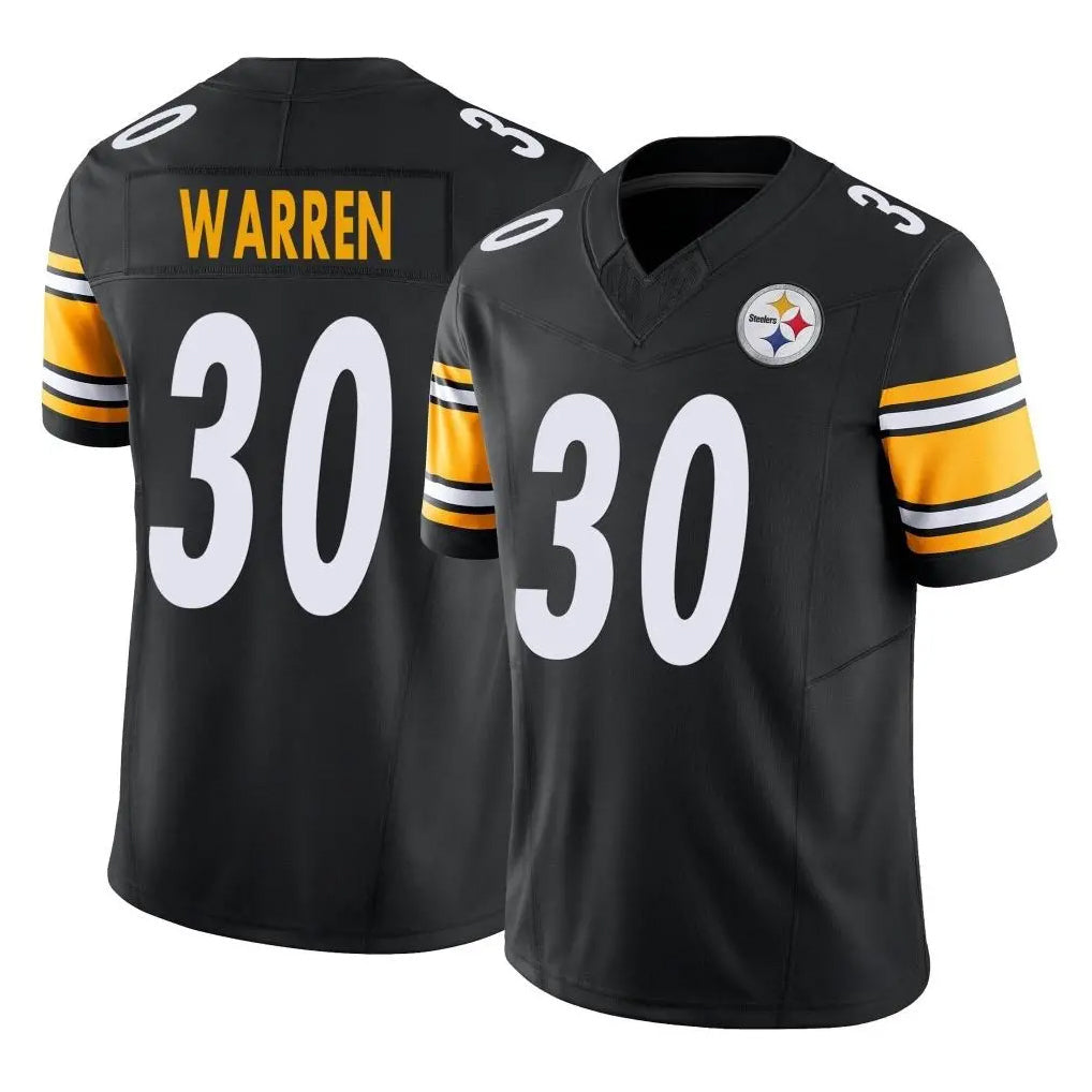 Ndoa P.Steelers #30 Jaylen Warren Player Black Limited Vapor F.U.S.E. Home Game Stitched Jerseys