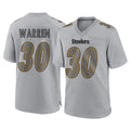 Ndoa P.Steelers #30 Jaylen Warren Player Gray Atmosphere Fashion Home Game Stitched Jerseys