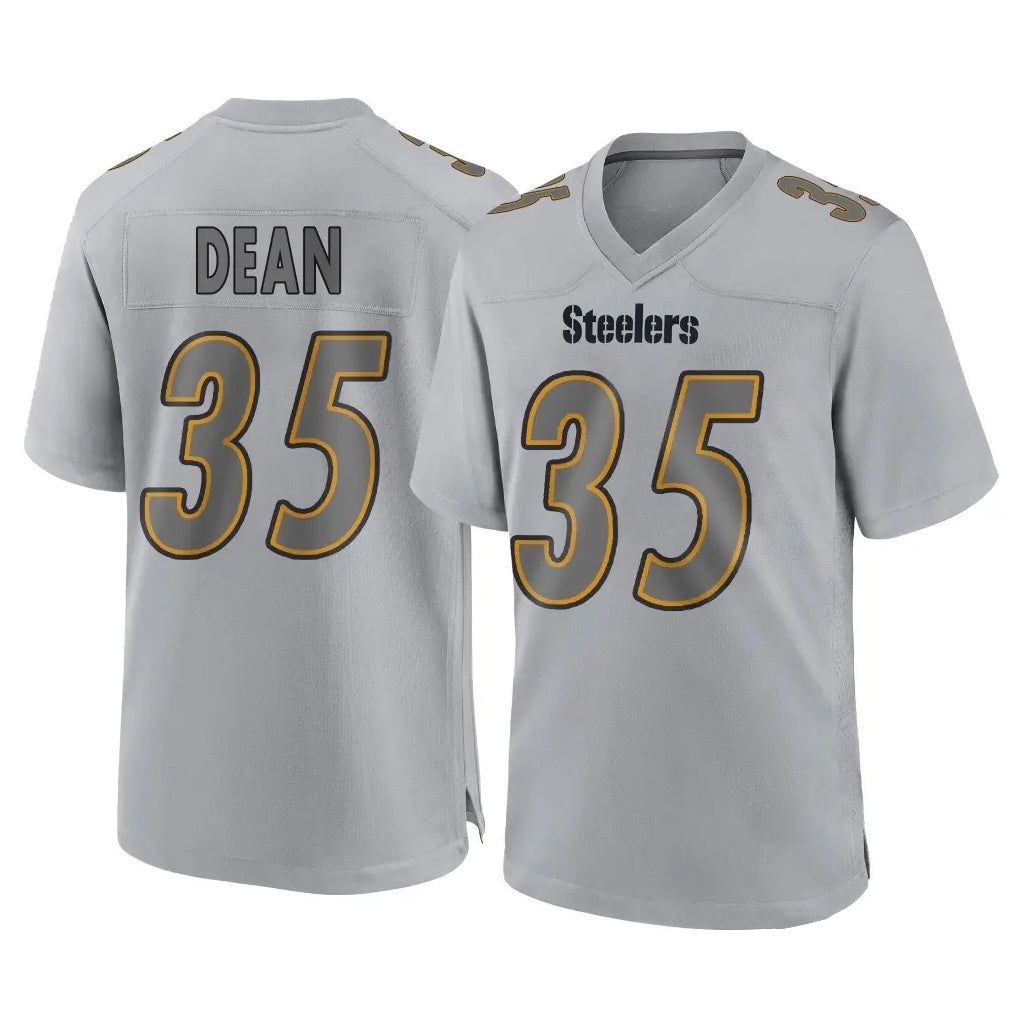 Ndoa P.Steelers #35 Jamel Dean Player Gray Atmosphere Fashion Home Game Stitched Jerseys
