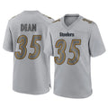 Ndoa P.Steelers #35 Jamel Dean Player Gray Atmosphere Fashion Home Game Stitched Jerseys