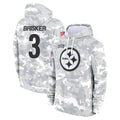 Ndoa P.Steelers #3 Jaquan Brisker Player Arctic Camo Limited Salute to Service Pullover Hoodies Game Stitched Jerseys