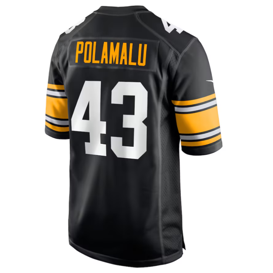 Ndoa P.Steelers #43 Troy Polamalu Black Retired Player American Stitched Jerseys