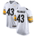 Ndoa P.Steelers #43 Troy Polamalu Player White Home Game Stitched Jerseys
