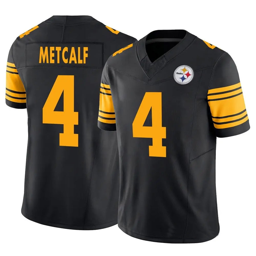 Ndoa P.Steelers #4 DK Metcalf Player Black Alternate Vapor F.U.S.E. Limited Stitched Jerseys