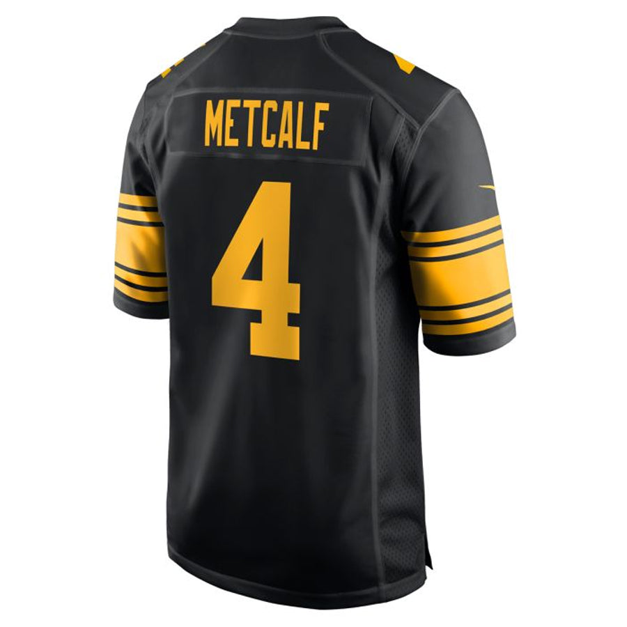 Ndoa P.Steelers #4 DK Metcalf Player Black Replica Game Stitched Jerseys