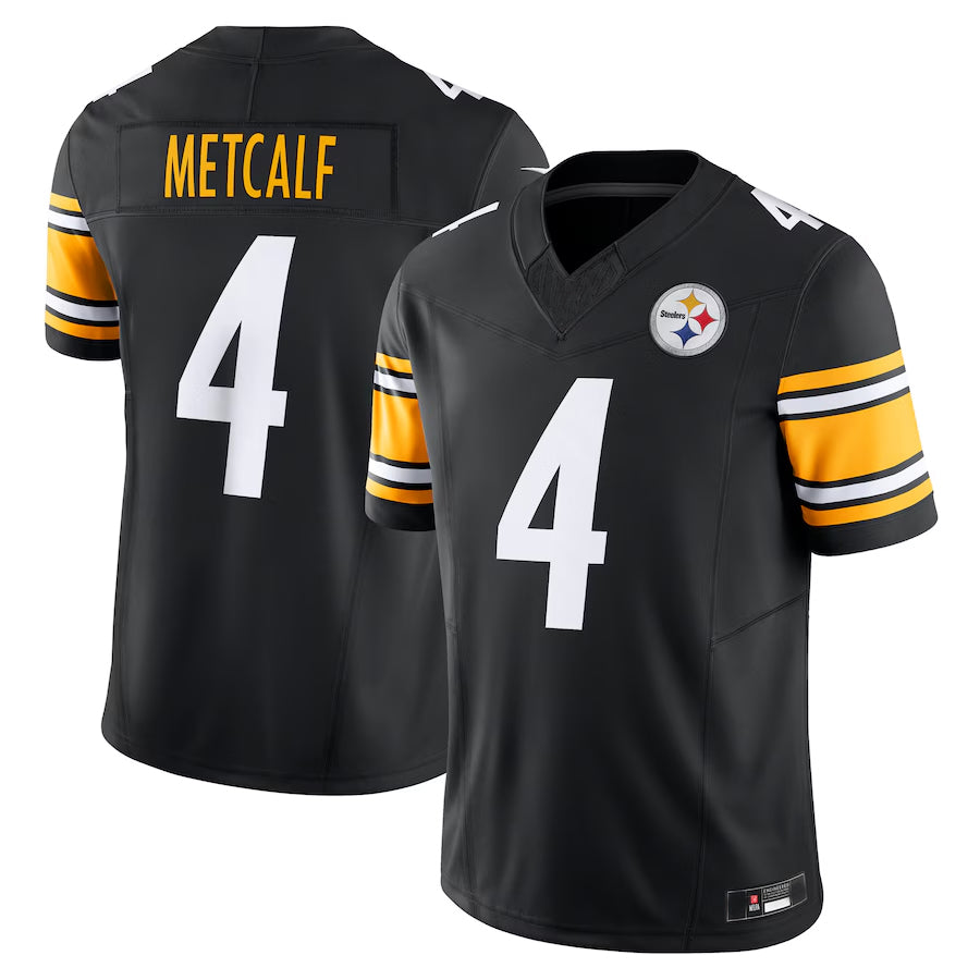 Ndoa P.Steelers #4 DK Metcalf Player Black Team Vapor F.U.S.E. Limited Stitched Jerseys