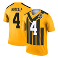 Ndoa P.Steelers #4 DK Metcalf Player Gold Legend Limited 1933 Throwback Performance Home Game Stitched Jerseys