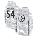 Ndoa P.Steelers #54 Zach Frazier Player Arctic Camo Limited Salute to Service Pullover Hoodies Game Stitched Jerseys