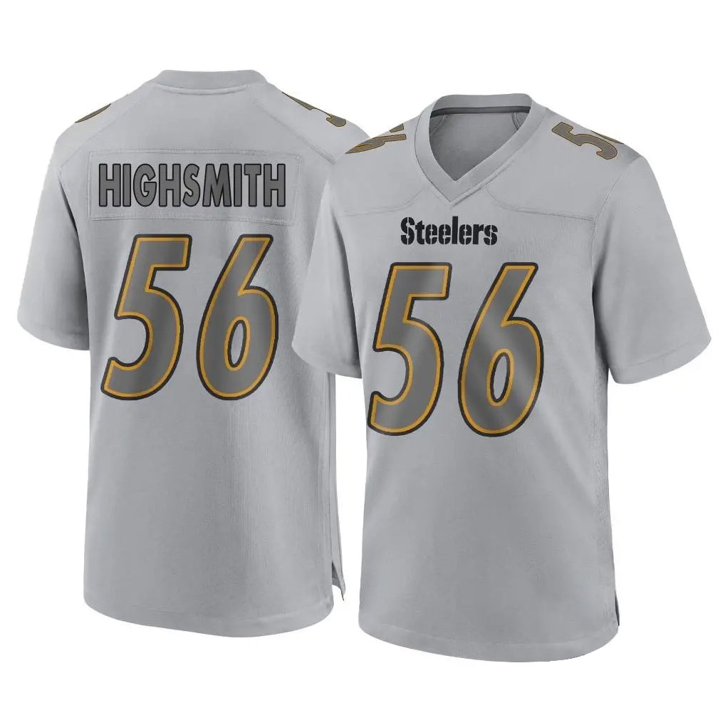 Ndoa P.Steelers #56 Alex Highsmith Player Gray Atmosphere Fashion Home Game Stitched Jerseys