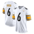 Ndoa P.Steelers #6 Patrick Queen Player White Home Game Stitched Jerseys