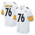Ndoa P.Steelers #76 Troy Fautanu Player White Home Game Stitched Jerseys