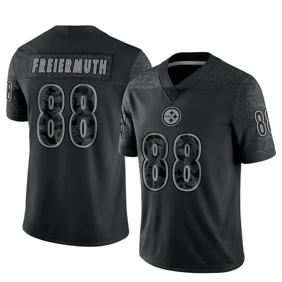 Ndoa P.Steelers #88 Pat Freiermuth Player Black RFLCTV Limited Stitched Jerseys