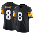 Ndoa P.Steelers #8 Aaron Rodgers Player Black Limited Alternate Vapor F.U.S.E. Home Game Stitched Jerseys