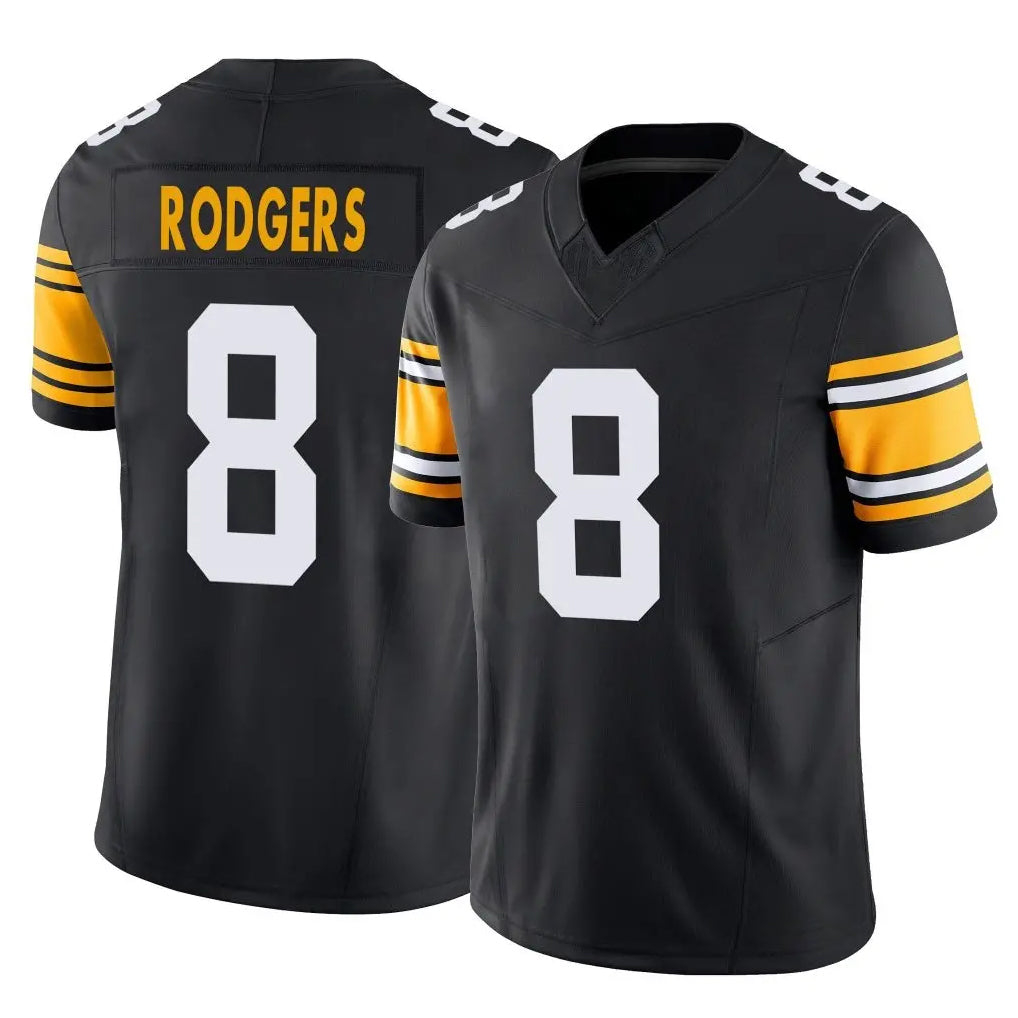 Ndoa P.Steelers #8 Aaron Rodgers Player Black Limited Alternate Vapor F.U.S.E. Home Game Stitched Jerseys