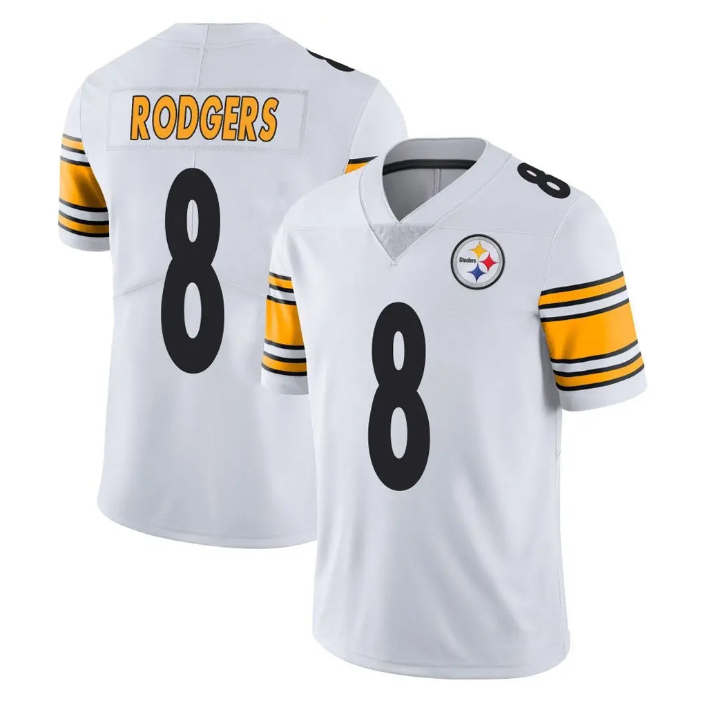 Ndoa P.Steelers #8 Aaron Rodgers Player White Limited Vapor Untouchable Home Game Stitched Jerseys